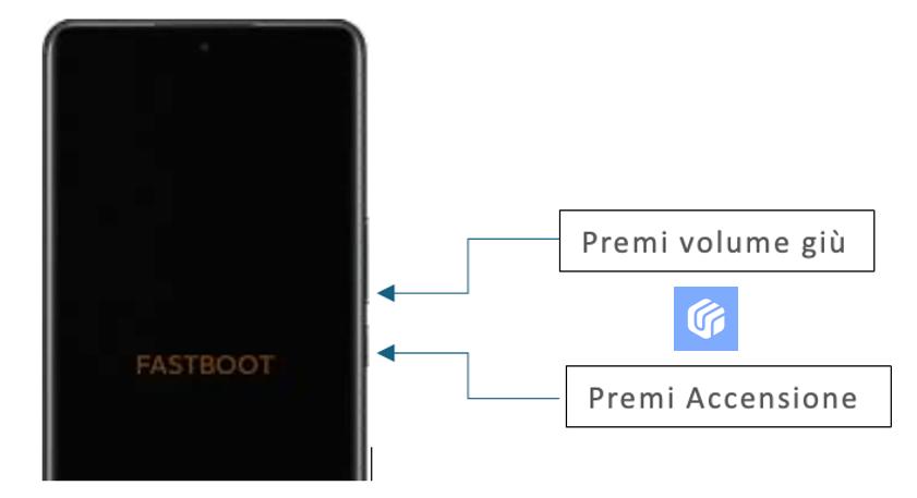 Utilizza i tasti per entrare in modalità Fastboot