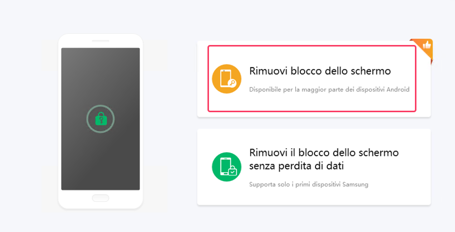 sbloccare un telefono con schermo rotto