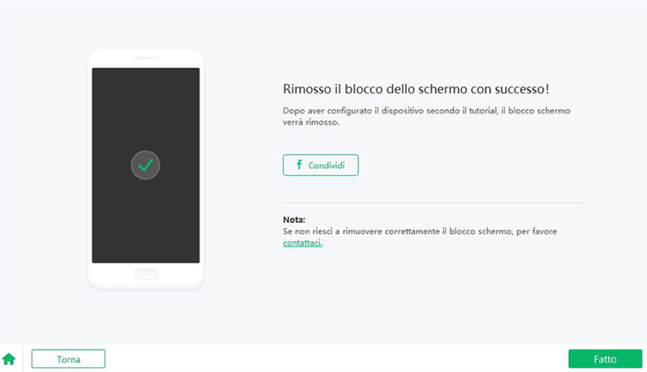 sbloccare un telefono con schermo rotto