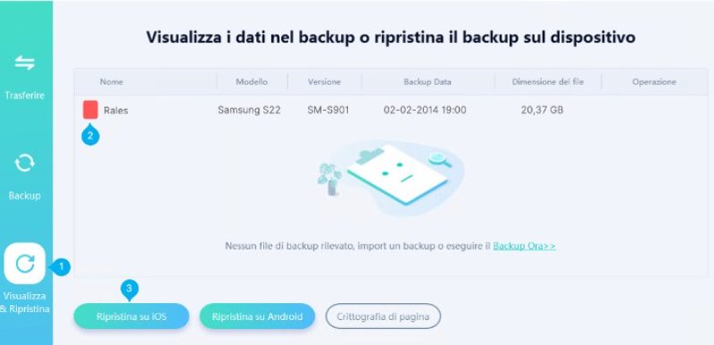 Backup riuscito