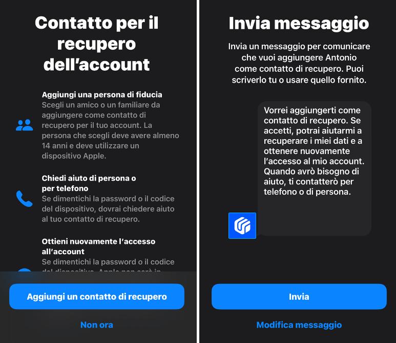 diventare un contatto di recupero