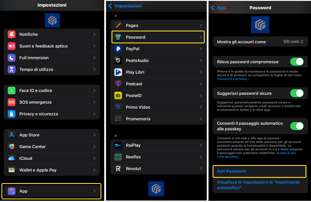 come visualizzare le password salvate su iPhone con iOS 18