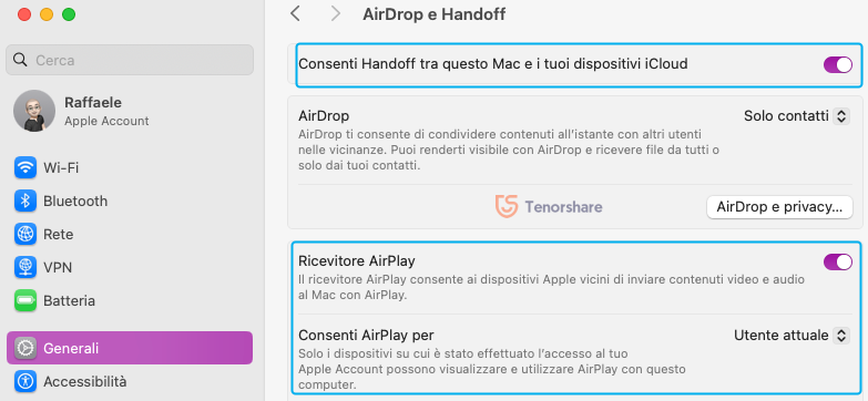 come condividere lo schermo iPhone sulla TV