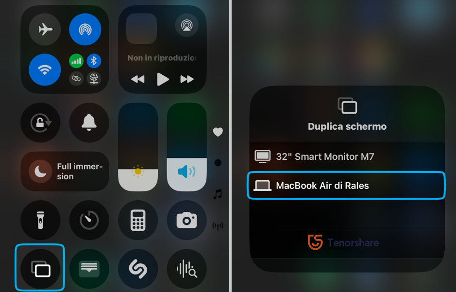 come condividere lo schermo iPhone sulla TV