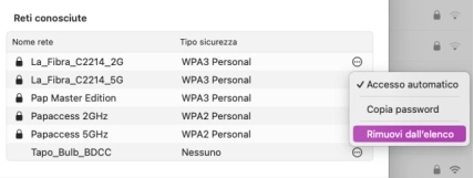 Dimentica la rete Wi-Fi