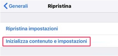 Ripristinare iPad con logo lampeggiante dalle impostazioni