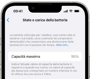 stato e carica batteria