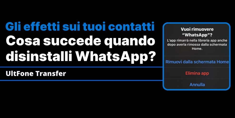 se disinstallo WhatsApp cosa vedono gli altri