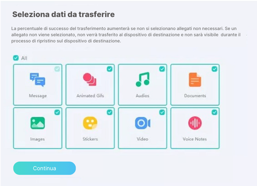 spostare il backup di WhatsApp da Google Drive a iCloud