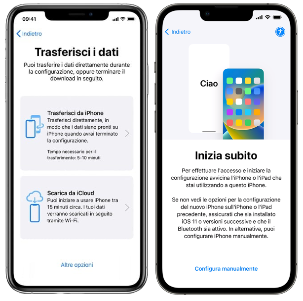 trasferire i dati da iPhone a iPhone avvicinandoli