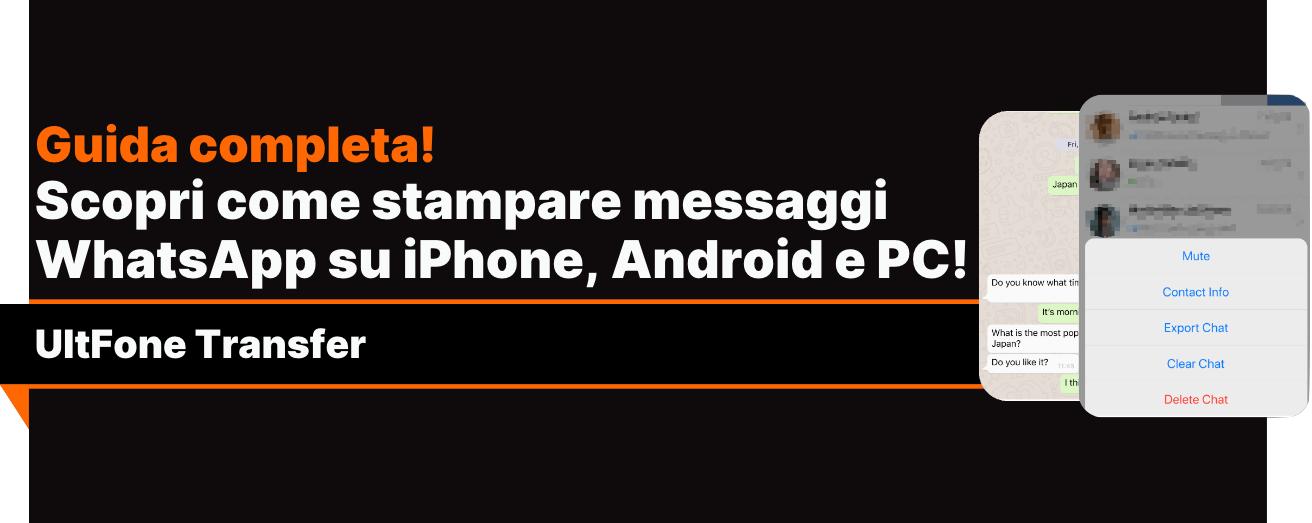 stampare i messaggi da WhatsApp