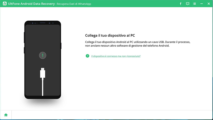 collegare il dispositivo Android