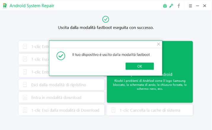 uscire dalla modalità Fastboot su Xiaomi/Redmi con UltFone Android System Repair - 02