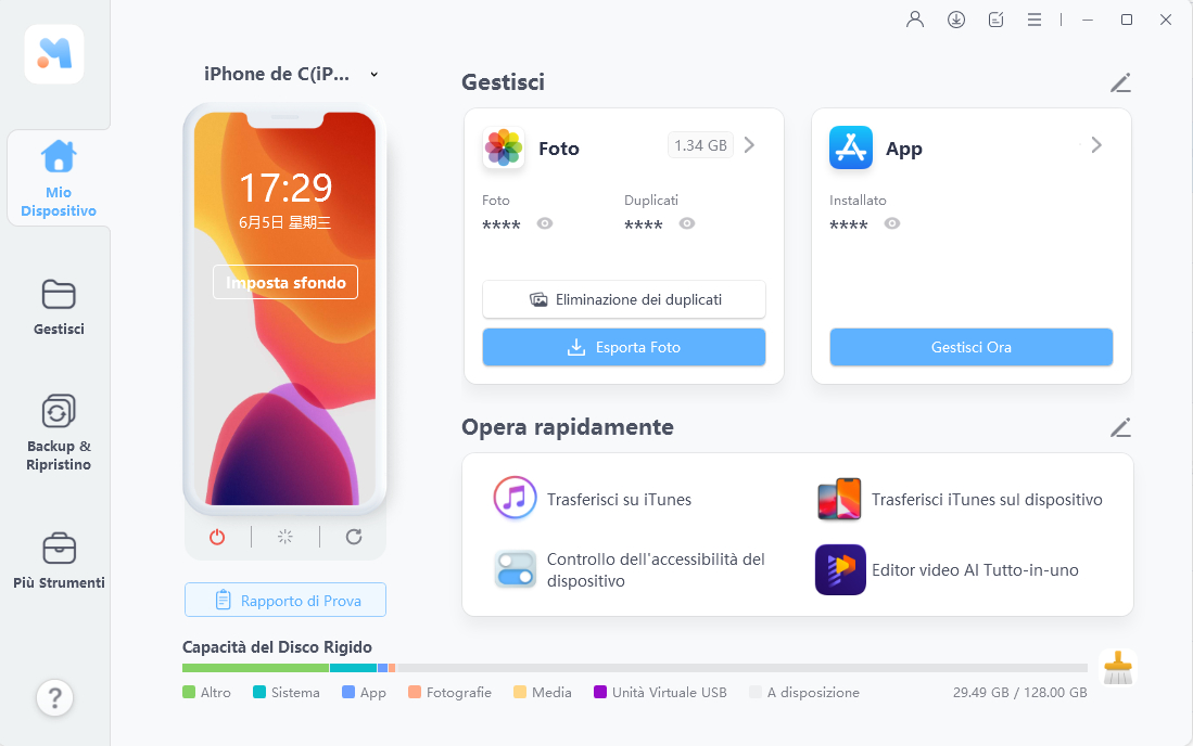 software per trasferire foto da iphone a pc passo 1