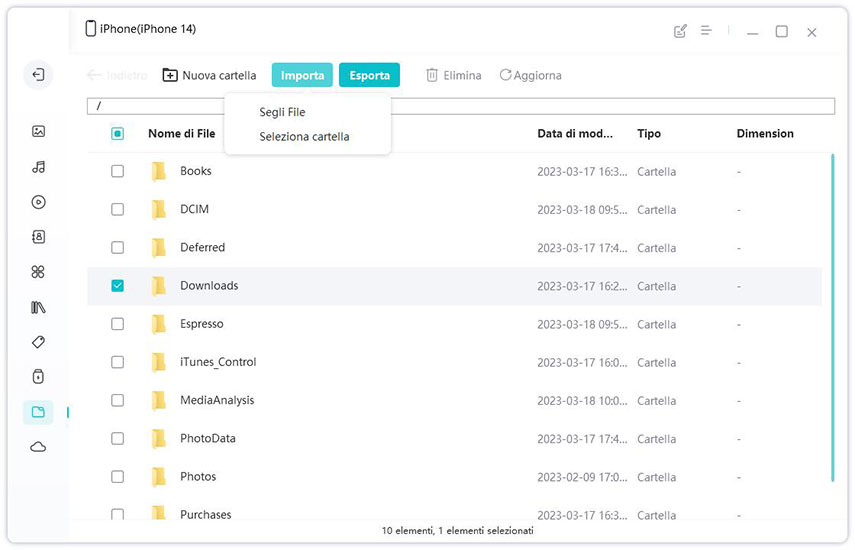 impossibile completare il trasferimento dati iphone passo 4