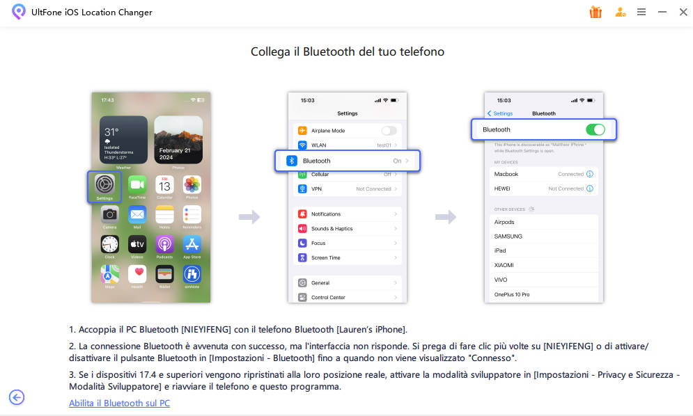 falsificare la posizione su Grindr con UltFone - 05