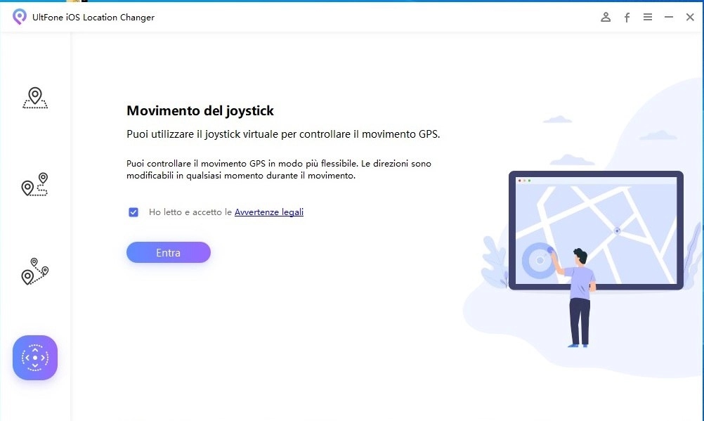 Falsificare la posizione su Life 360 con UltFone iOS Location Changer - 03