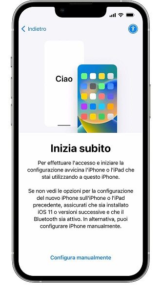 trasferire i dati da android a ios 2